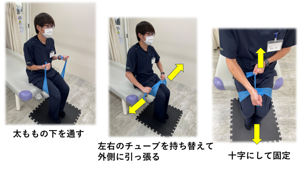 夏の運動不足を改善しましょう！①チューブトレーニング